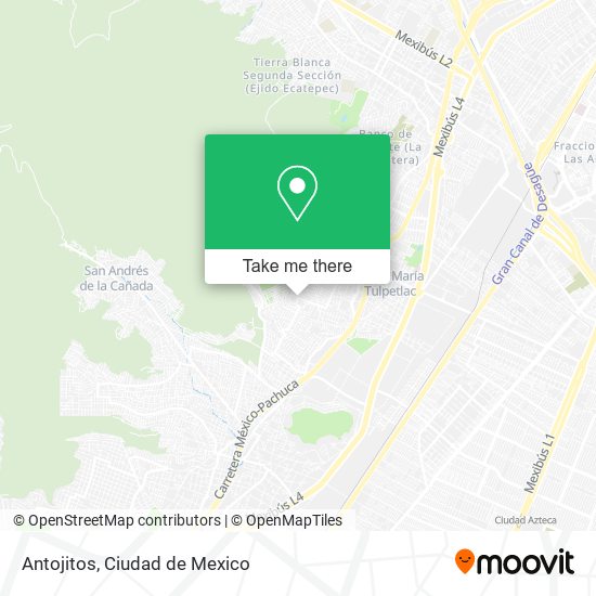 Antojitos map