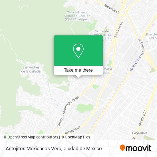 Antojitos Mexicanos Vero map