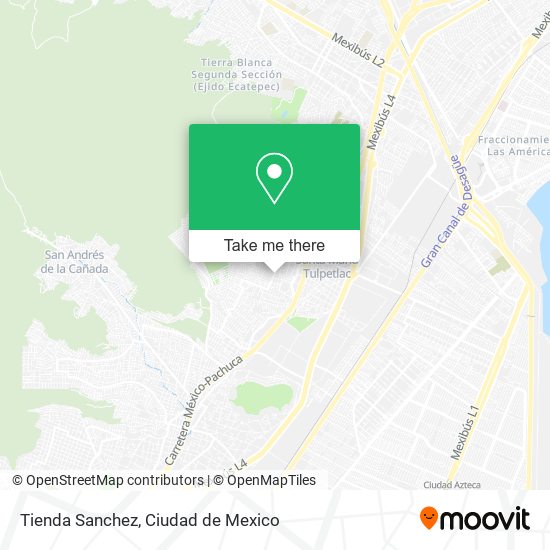 Mapa de Tienda Sanchez