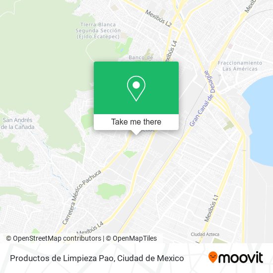 Productos de Limpieza Pao map