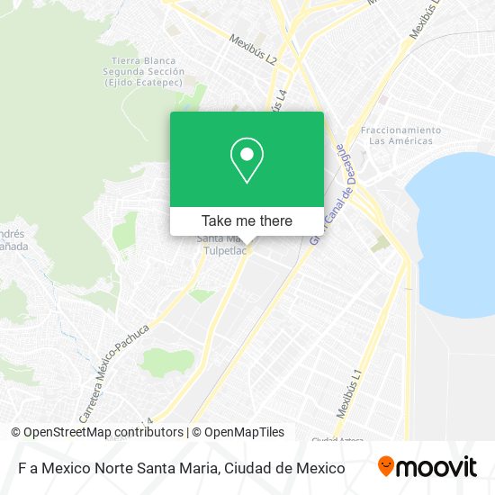 Mapa de F a Mexico Norte Santa Maria