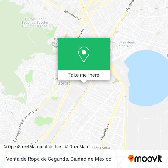 Venta de Ropa de Segunda map