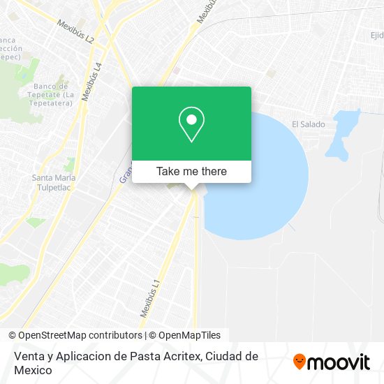 Mapa de Venta y Aplicacion de Pasta Acritex