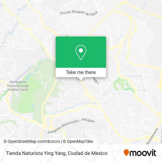 Mapa de Tienda Naturista Ying Yang