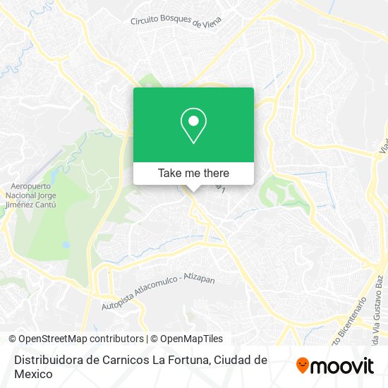 Mapa de Distribuidora de Carnicos La Fortuna