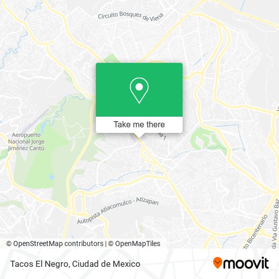 Mapa de Tacos El Negro