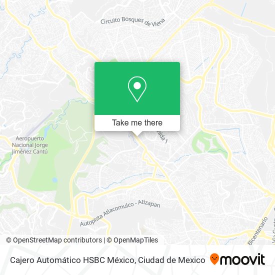 Cajero Automático HSBC México map