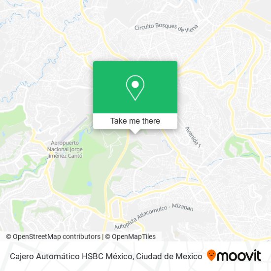 Cajero Automático HSBC México map