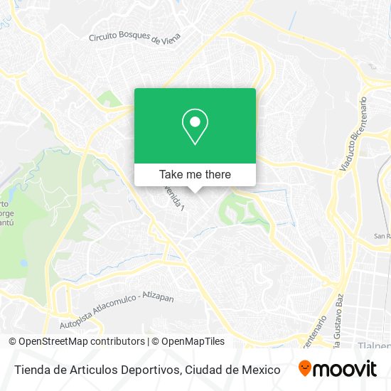 Tienda de Articulos Deportivos map