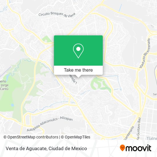 Venta de Aguacate map