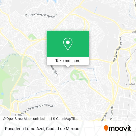 Mapa de Panaderia Loma Azul