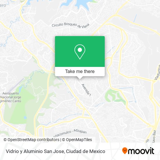 Vidrio y Aluminio San Jose map