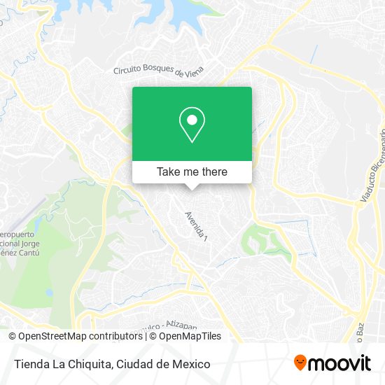 Mapa de Tienda La Chiquita