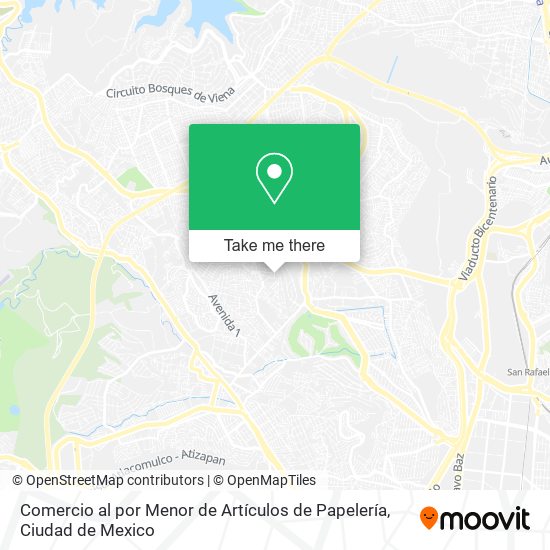 Comercio al por Menor de Artículos de Papelería map