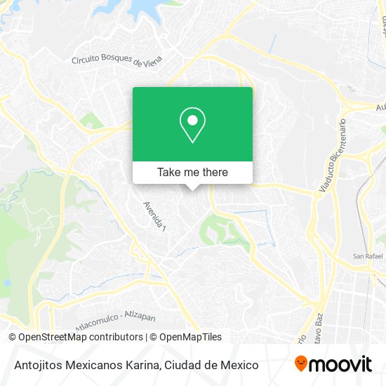 Mapa de Antojitos Mexicanos Karina