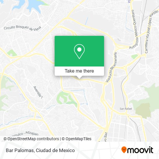 Mapa de Bar Palomas