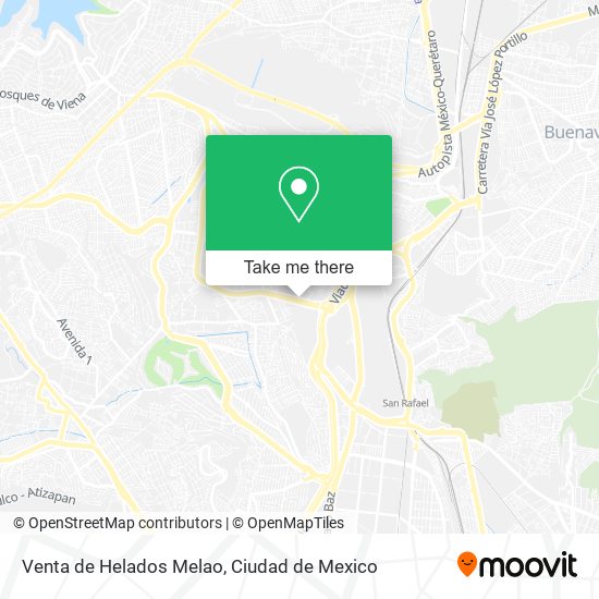 Venta de Helados Melao map