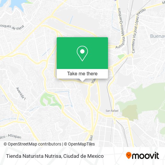 Mapa de Tienda Naturista Nutrisa