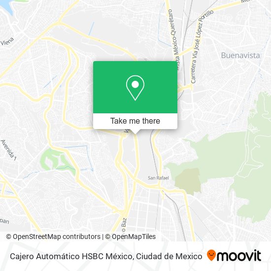 Mapa de Cajero Automático HSBC México