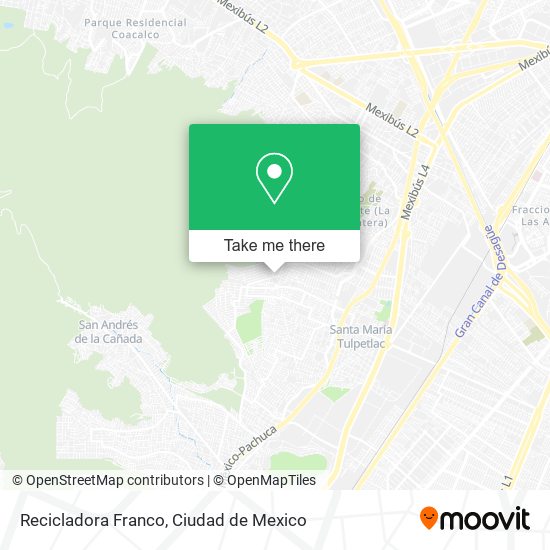 Recicladora Franco map