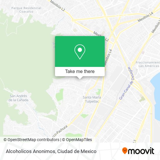 Alcoholicos Anonimos map