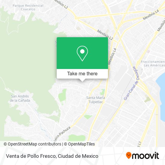 Venta de Pollo Fresco map