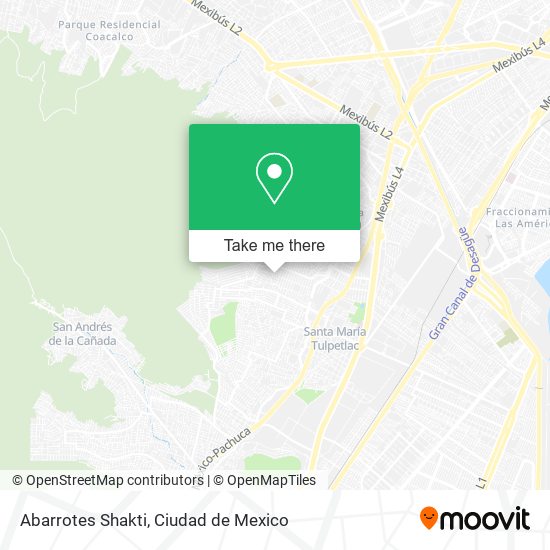 Abarrotes Shakti map