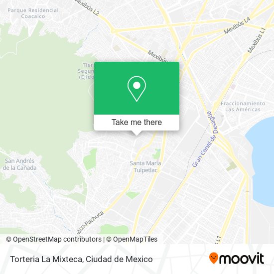 Torteria La Mixteca map
