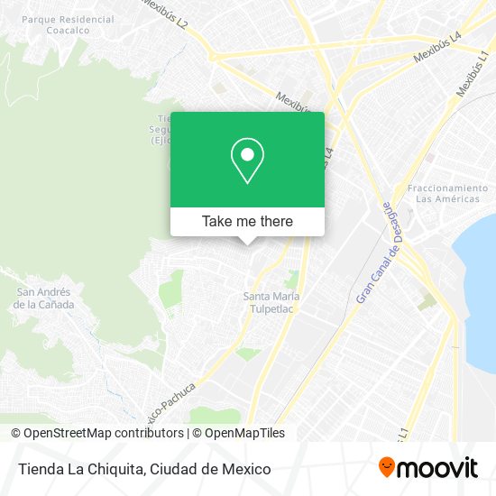 Mapa de Tienda La Chiquita