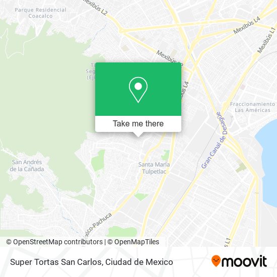 Super Tortas San Carlos map