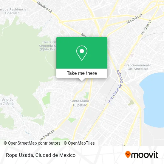 Ropa Usada map