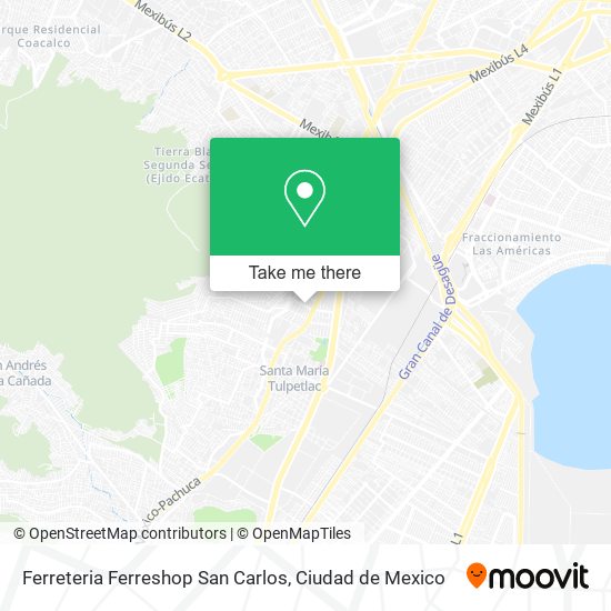 Mapa de Ferreteria Ferreshop San Carlos