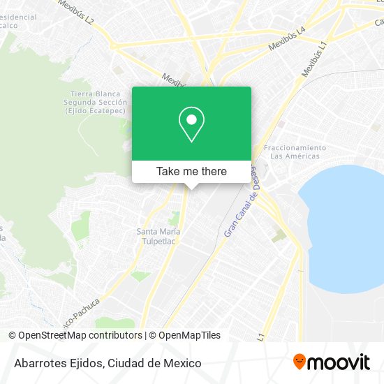 Abarrotes Ejidos map