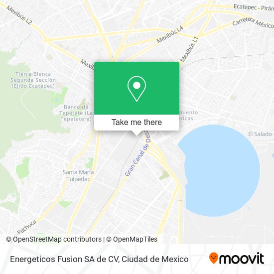 Energeticos Fusion SA de CV map