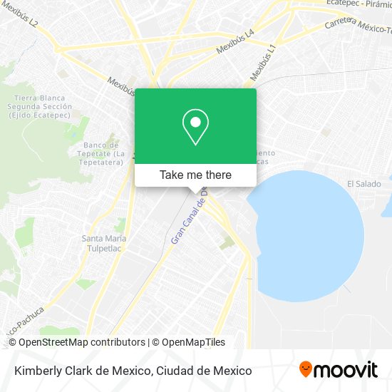 Mapa de Kimberly Clark de Mexico