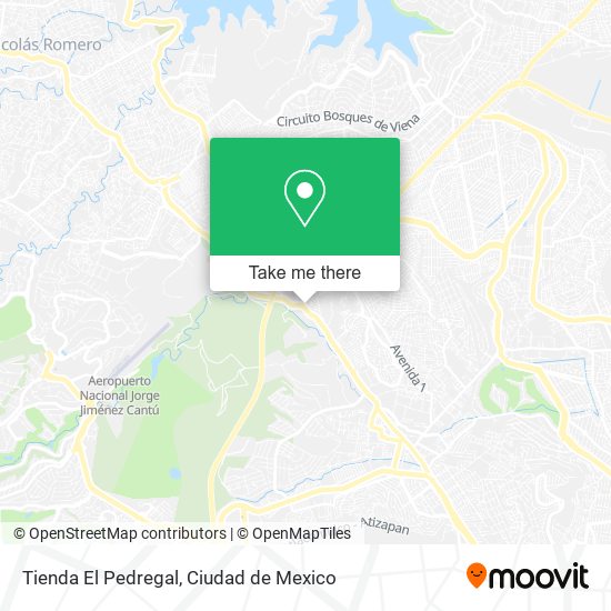 Mapa de Tienda El Pedregal