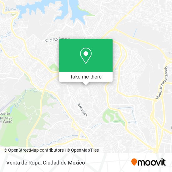 Venta de Ropa map