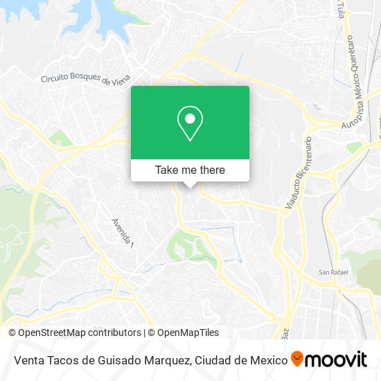 Mapa de Venta Tacos de Guisado Marquez