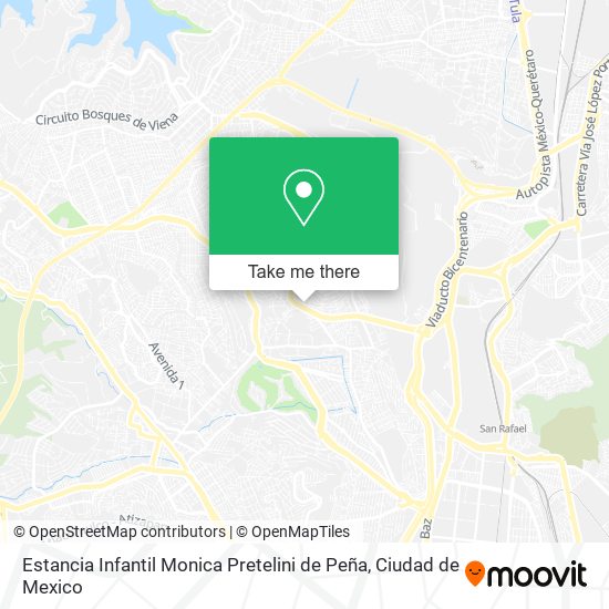 Mapa de Estancia Infantil Monica Pretelini de Peña