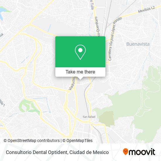 Consultorio Dental Optident map