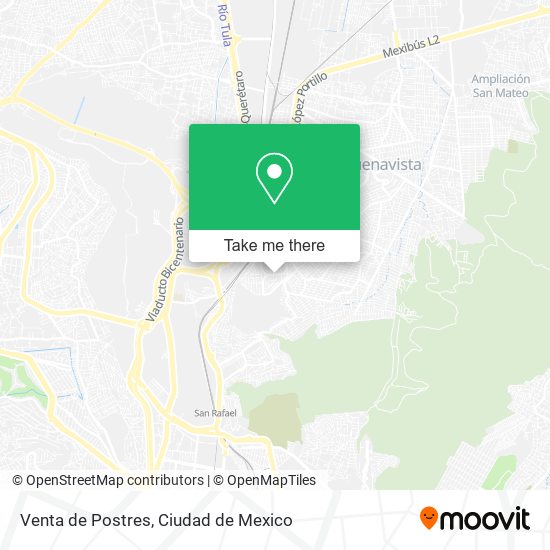 Mapa de Venta de Postres