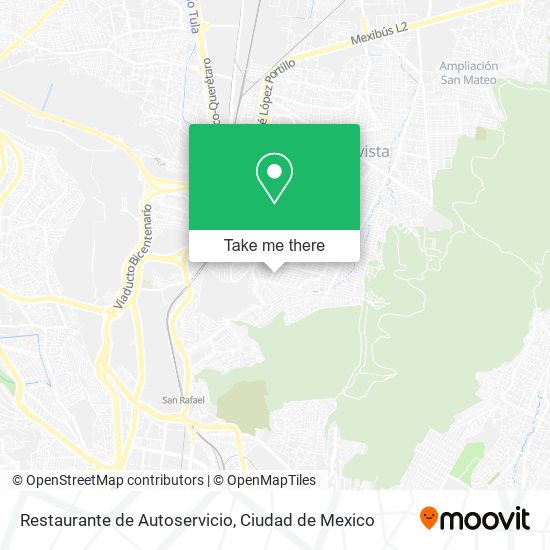 Mapa de Restaurante de Autoservicio