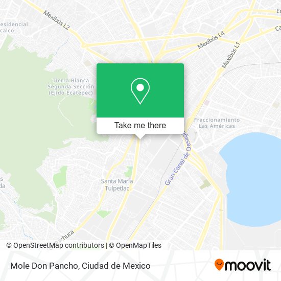Mole Don Pancho map