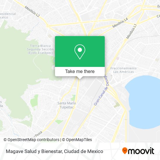 Mapa de Magave Salud y Bienestar