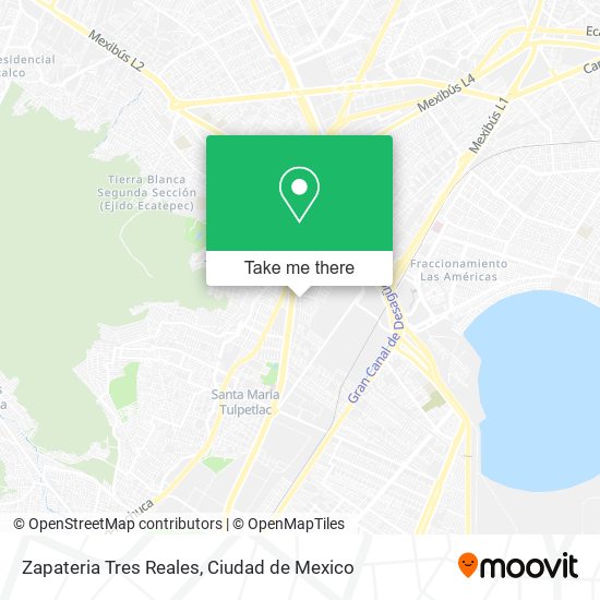 Zapateria Tres Reales map