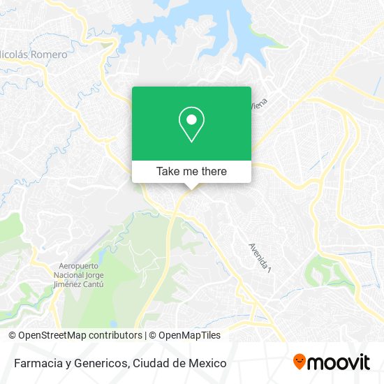 Farmacia y Genericos map