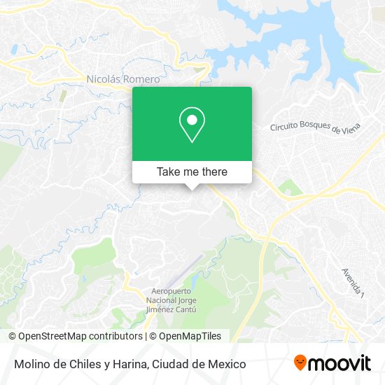 Mapa de Molino de Chiles y Harina