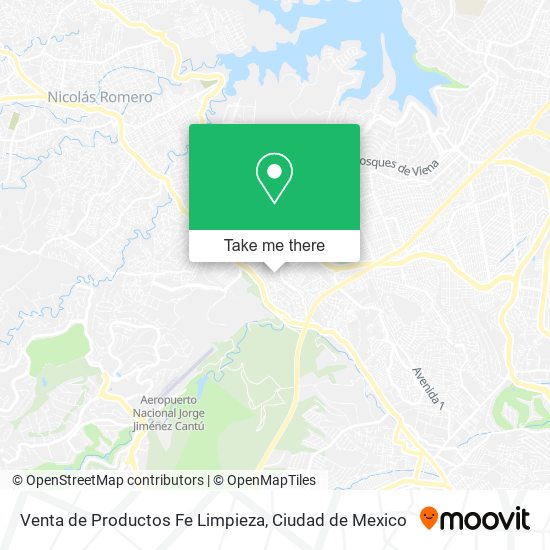 Venta de Productos Fe Limpieza map