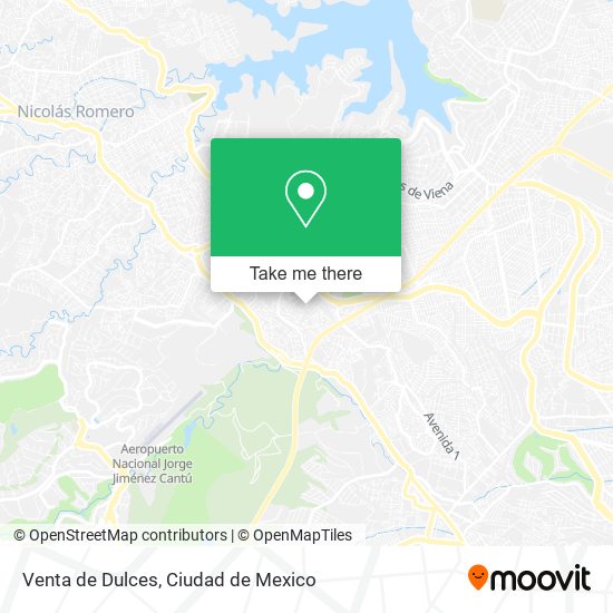 Venta de Dulces map