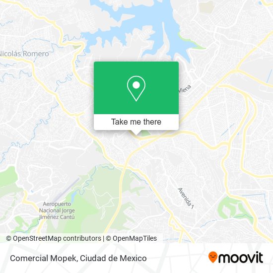 Mapa de Comercial Mopek